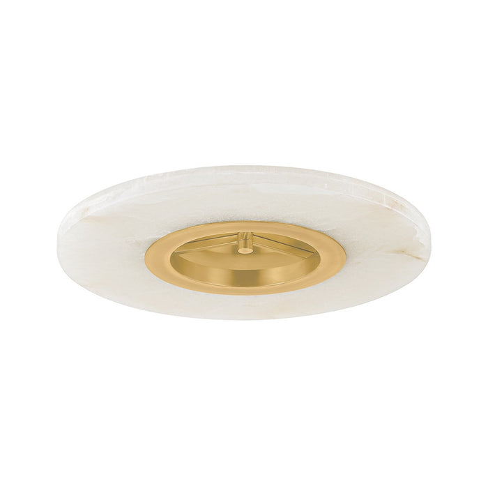 Hudson Valley 8024-AGB LED Semi Flush Mount, Aged Brass