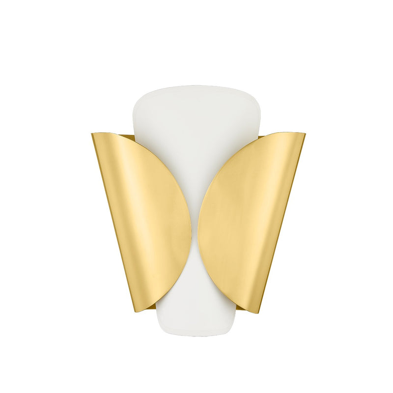 Hudson Valley 9201-AGB-B One Light Wall Sconce, Aged Brass