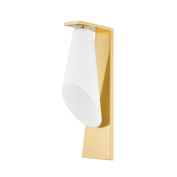 Hudson Valley 9316-AGB One Light Wall Sconce, Aged Brass
