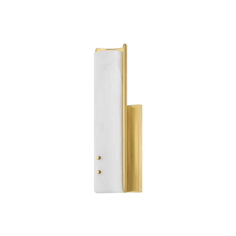 Hudson Valley 9715-AGB LED Wall Sconce, Aged Brass