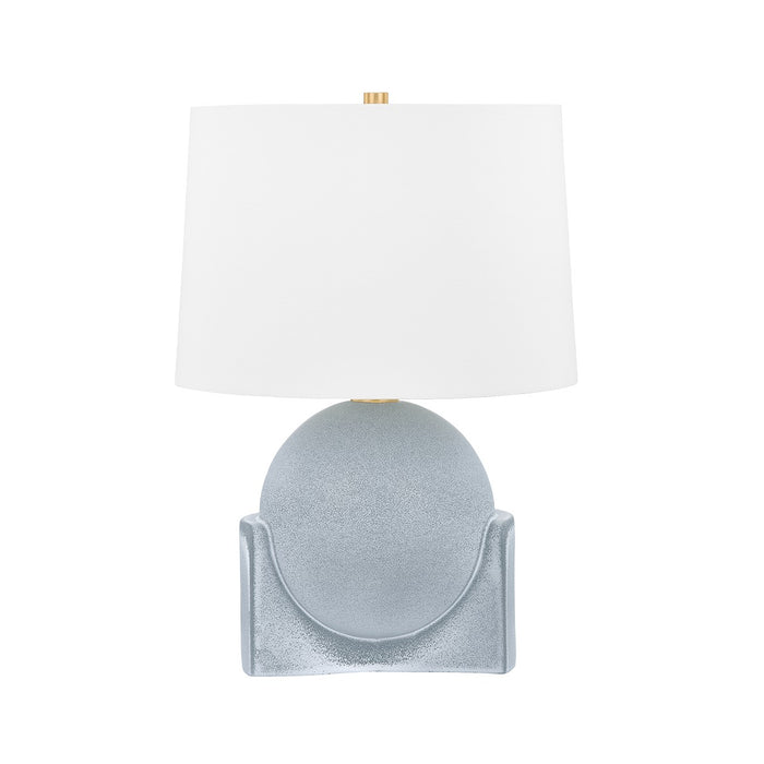 Hudson Valley L4123-AGB/CRT One Light Table Lamp, Aged Brass/Ceramic Reactive Slate