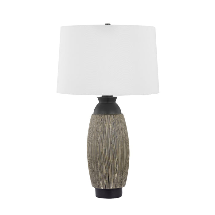 Hudson Valley L6430-DB/CCK One Light Table Lamp, Distressed Bronze/Ceramic Cultured Black