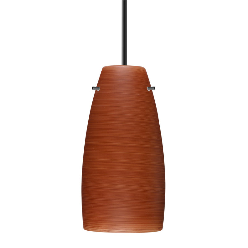 Besa 1JC-1512CH-BK One Light Pendant, Black