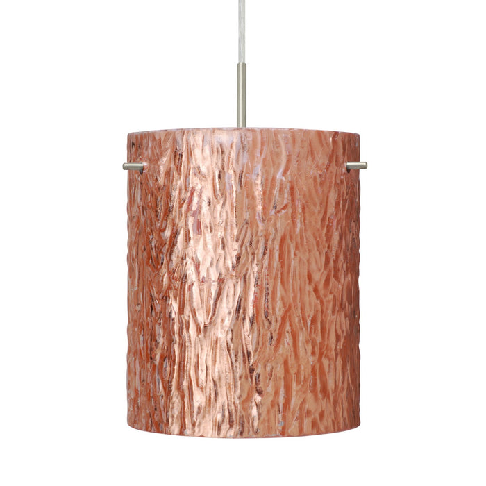 Besa 1JC-4006CS-SN One Light Pendant, Black