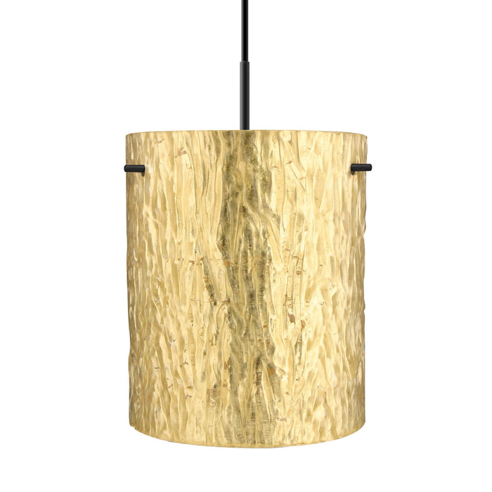 Besa 1JC-4006GS-BK One Light Pendant, Black