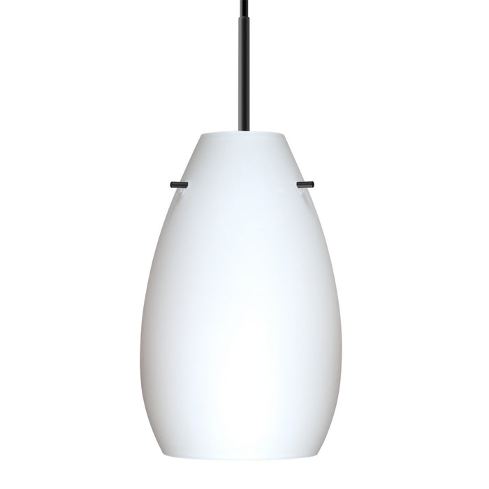Besa 1JC-412607-BK One Light Pendant, Black