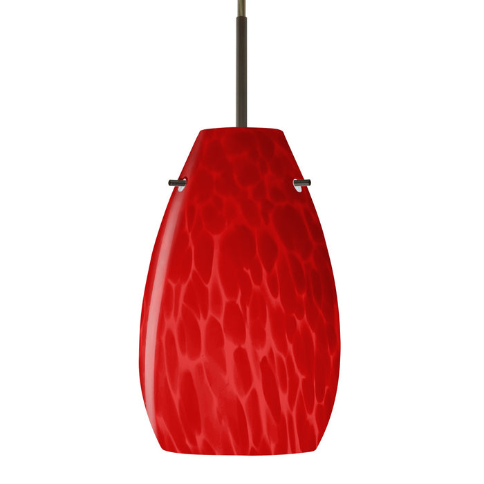 Besa 1JC-4126RC-BR One Light Pendant, Bronze