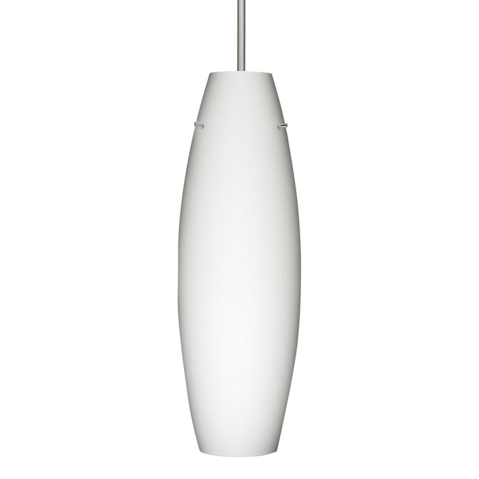 Besa 1JC-412707-LED-SN LED Pendant, Satin Nickel