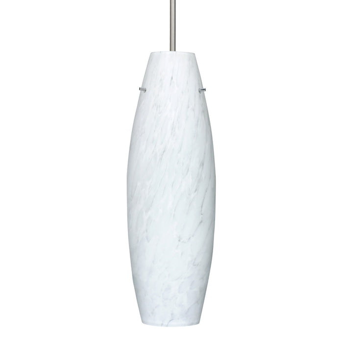 Besa 1JC-412719-LED-SN LED Pendant, Satin Nickel