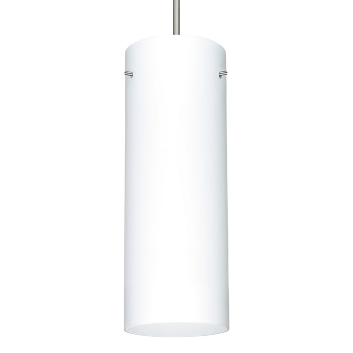 Besa 1JC-412807-SN One Light Pendant, Satin Nickel