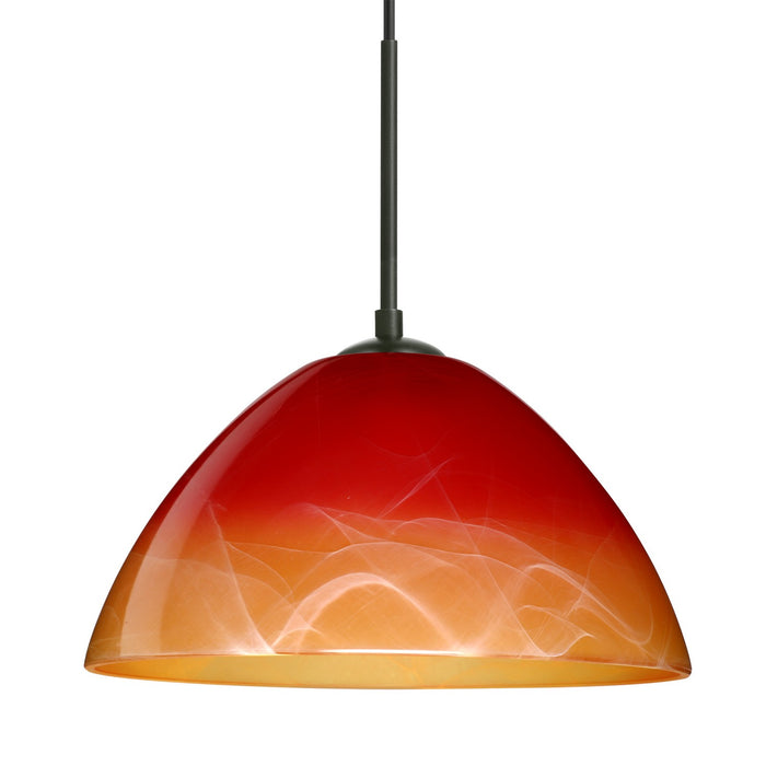 Besa 1JC-4201SL-BK One Light Pendant, Black