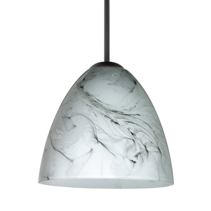 Besa 1JC-4470MG-LED-BK LED Pendant, Black