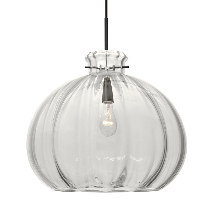Besa 1JC-464588-BK One Light Pendant, Black