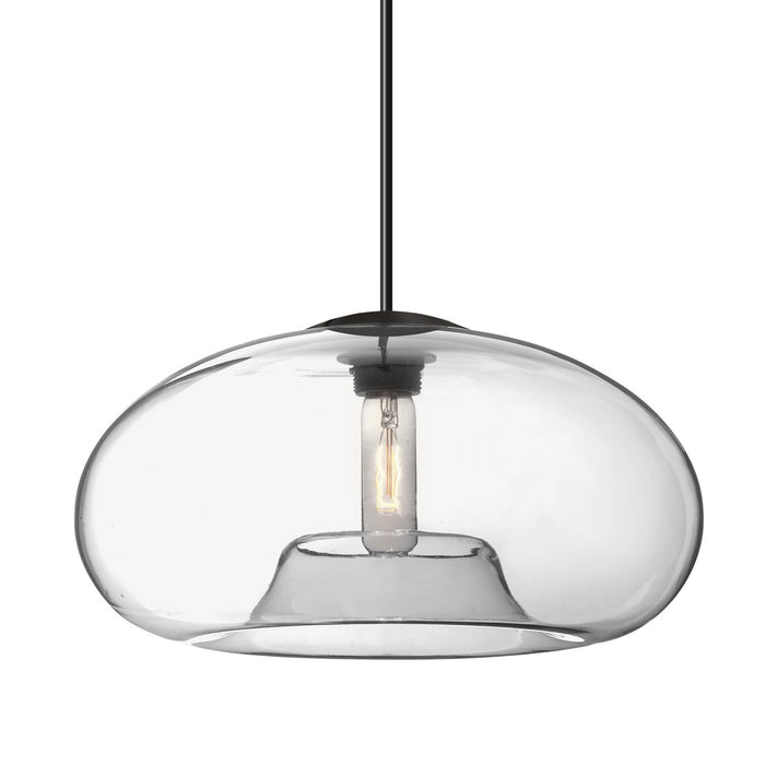 Besa 1JC-BANA15CL-BK One Light Pendant, Black