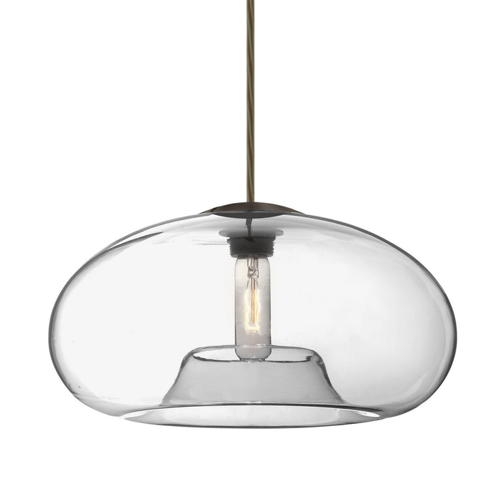 Besa 1JC-BANA15CL-BR One Light Pendant, Bronze