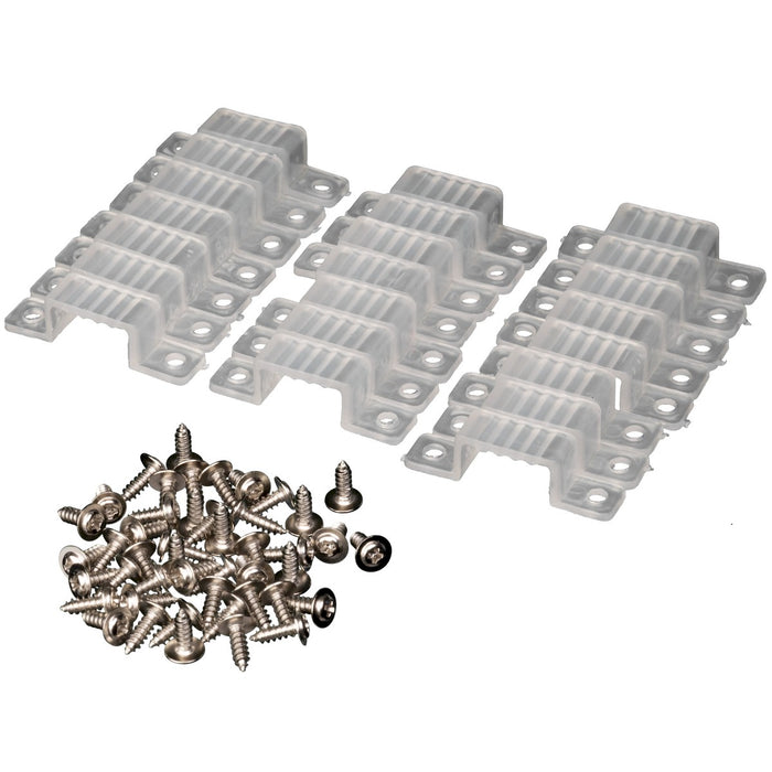 American Lighting 120-H3-SCLIPS-22 Bag of 22 Heavy Duty saddle clips, White
