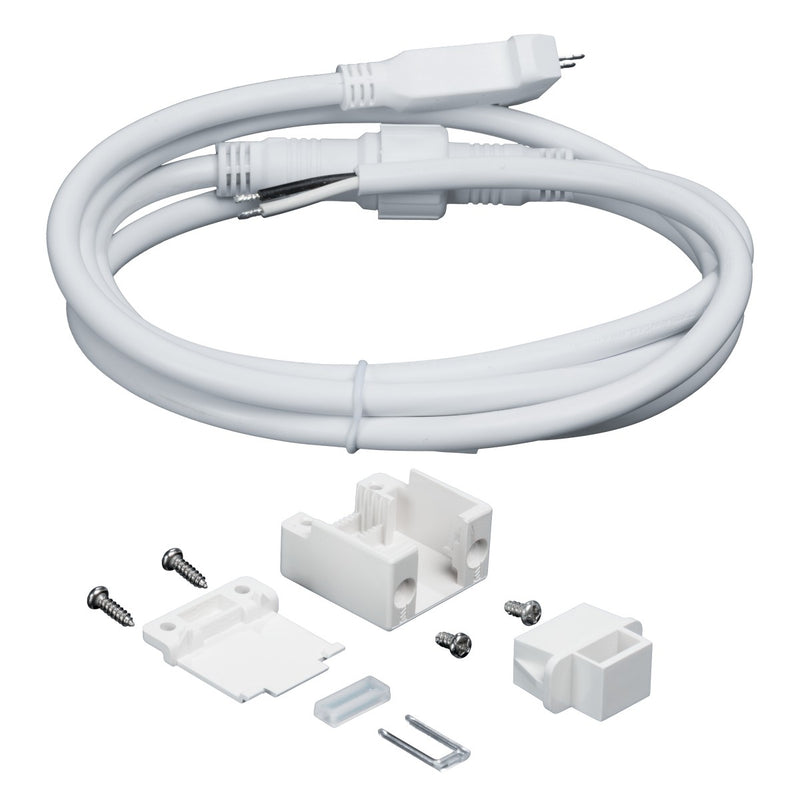 American Lighting 12VAC-H3-CONKIT 5Ft Conkit , Bare Wire, With End Cap, White