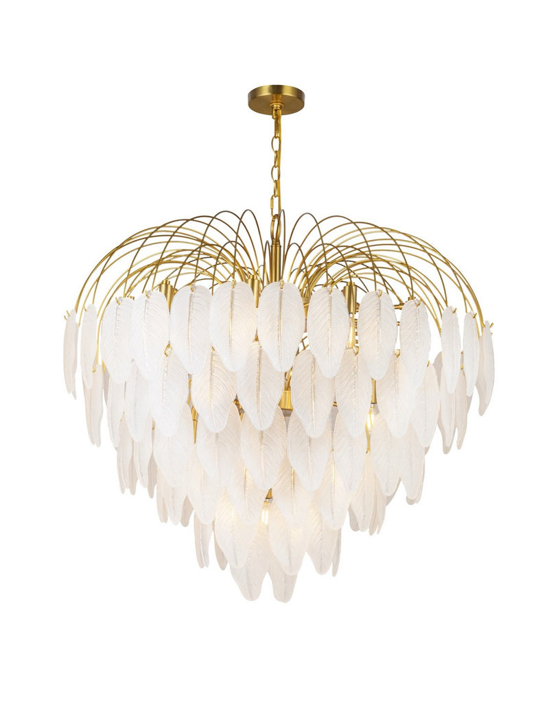 Artcraft AC11783BR 24 Light Chandelier, Brushed Brass