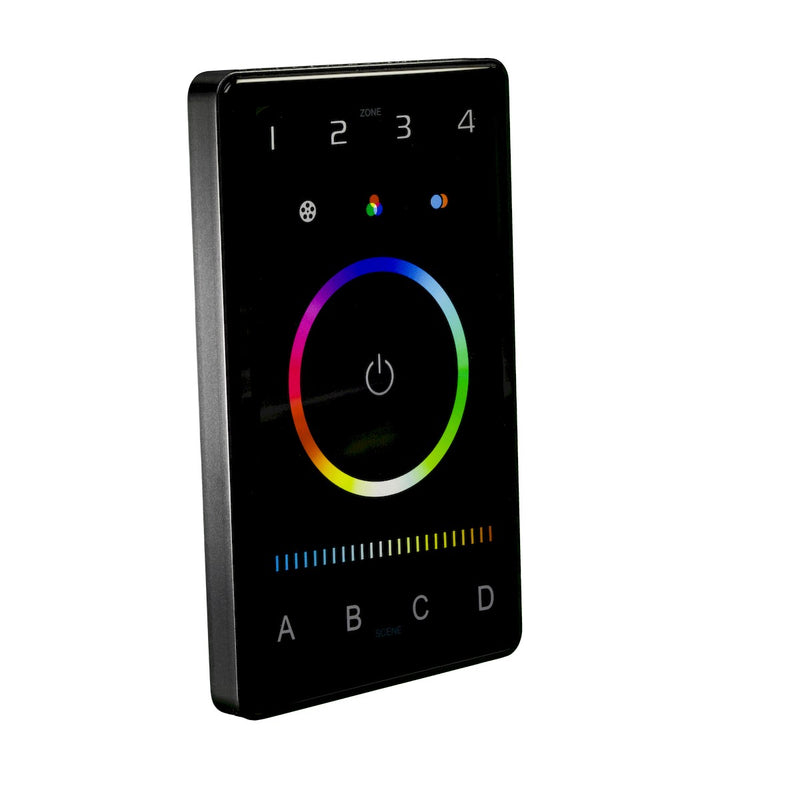 American Lighting CTRLW-DMXB-RGBTW-4Z Control Touch Panel, Black