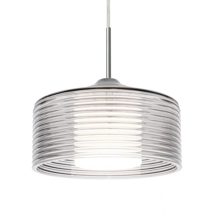 Besa 1JC-BELUCL-SN One Light Pendant, Black
