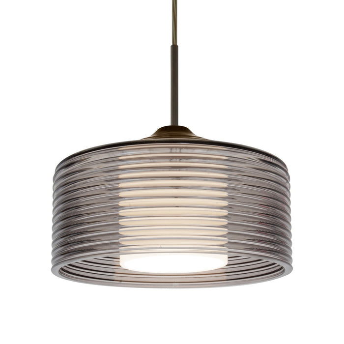 Besa 1JC-BELUSM-BR One Light Pendant, Bronze