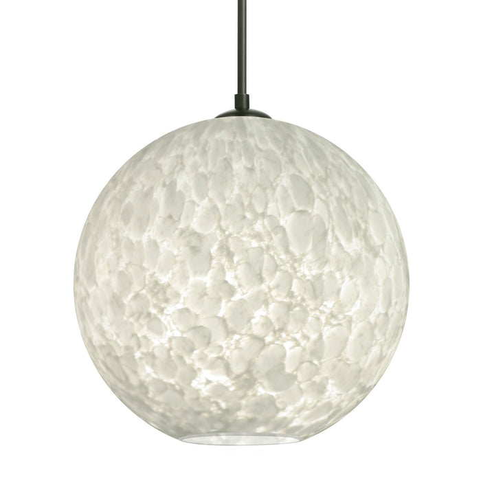 Besa 1JC-COCO1219-BK One Light Pendant, Black