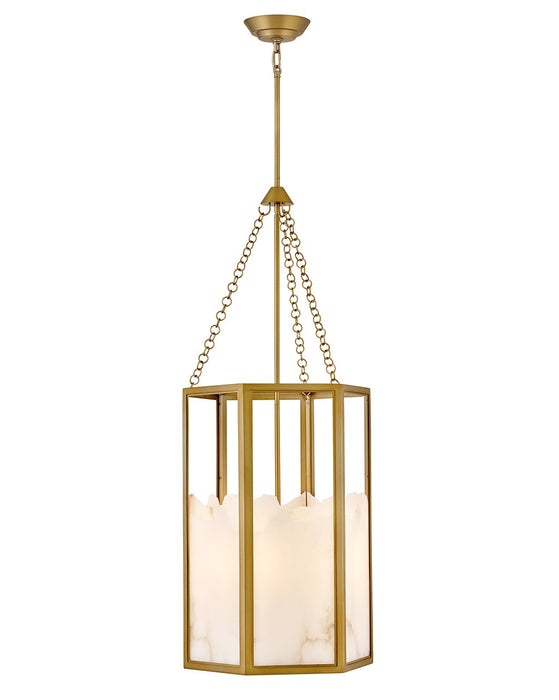 Fredrick Ramond FR41535LCB LED Chandelier, Lacquered Brass