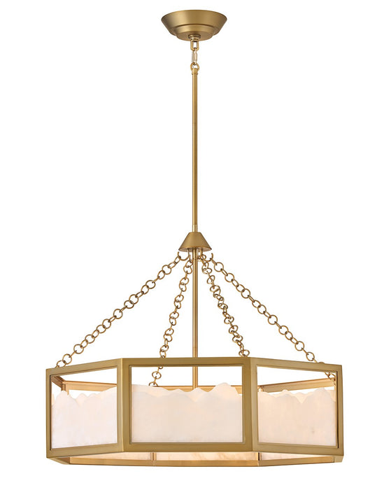 Fredrick Ramond FR41536LCB LED Chandelier, Lacquered Brass