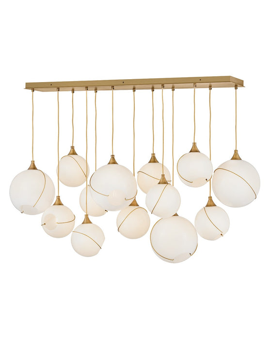 Hinkley 30305HBR-CO LED Linear Pendant, Heritage Brass