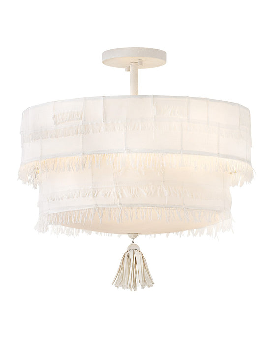 Hinkley 47421TXP LED Semi-Flush Mount, Textured Plaster
