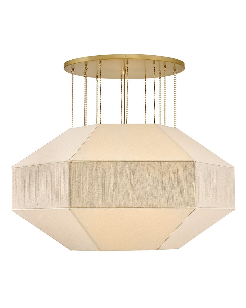 Hinkley 47498LCB LED Chandelier, Lacquered Brass