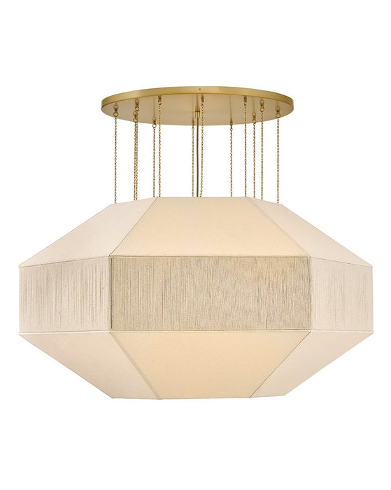 Hinkley 47498LCB LED Chandelier, Lacquered Brass