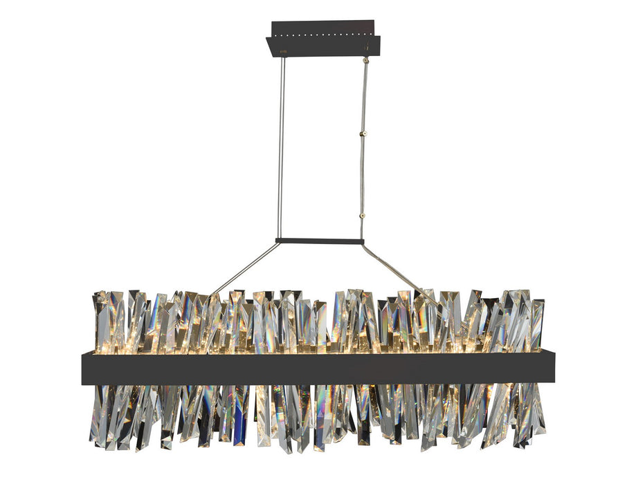 Allegri 030252-052 LED Island Pendant, Matte Balck