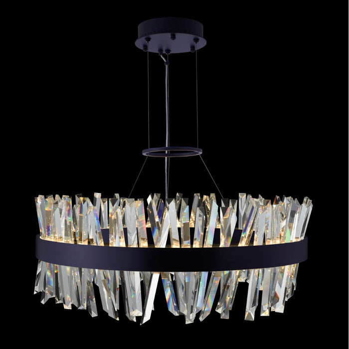 Allegri 030255-052 LED Pendant, Matte Balck