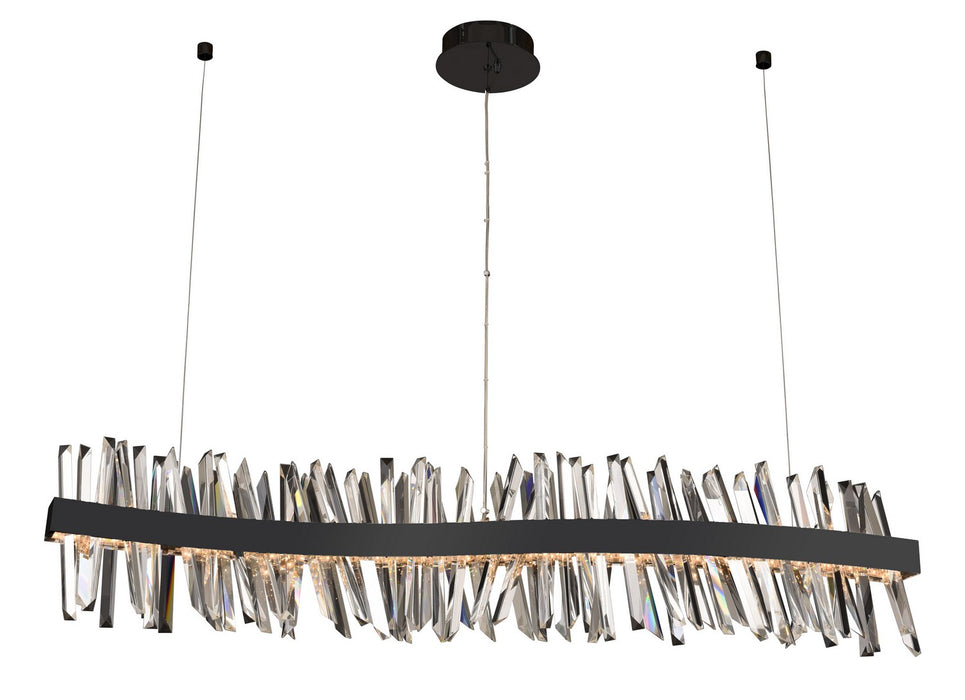 Allegri 030258-052 LED Island Pendant, Matte Balck
