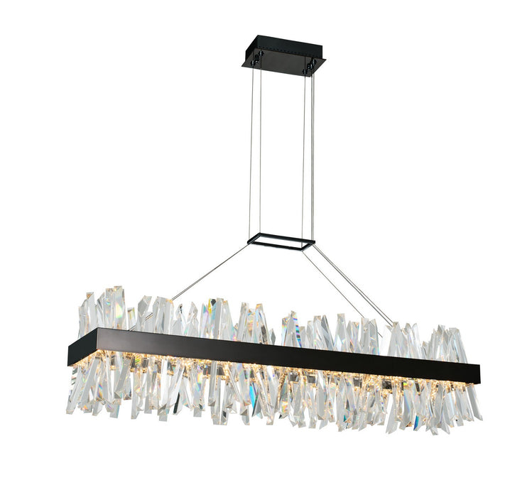 Allegri 030260-052 LED Island Pendant, Matte Balck
