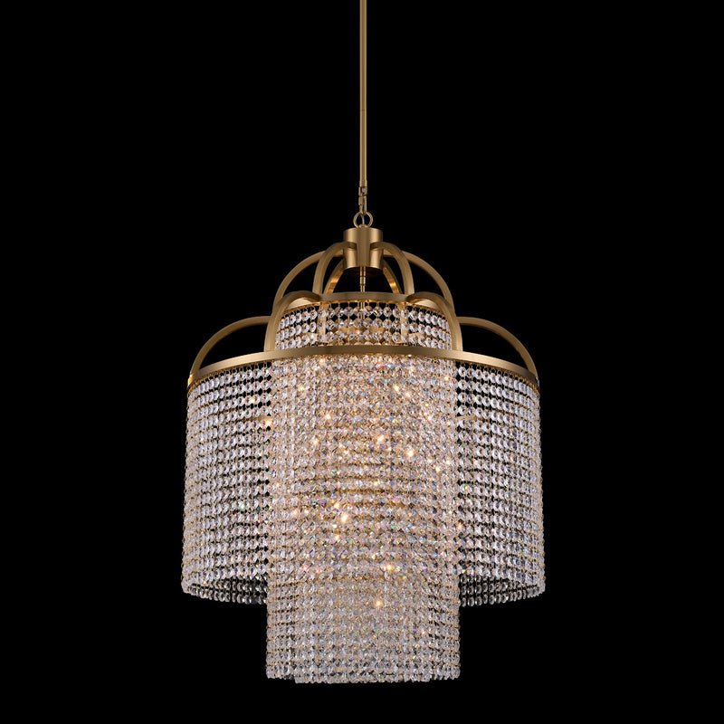 Allegri 039871-062-FR001 12 Light Pendant, True Brass