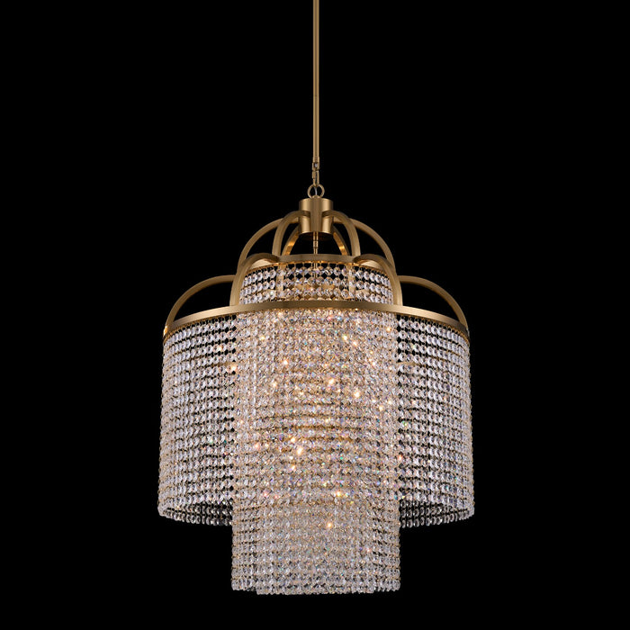 Allegri 039871-062-FR001 12 Light Pendant, True Brass