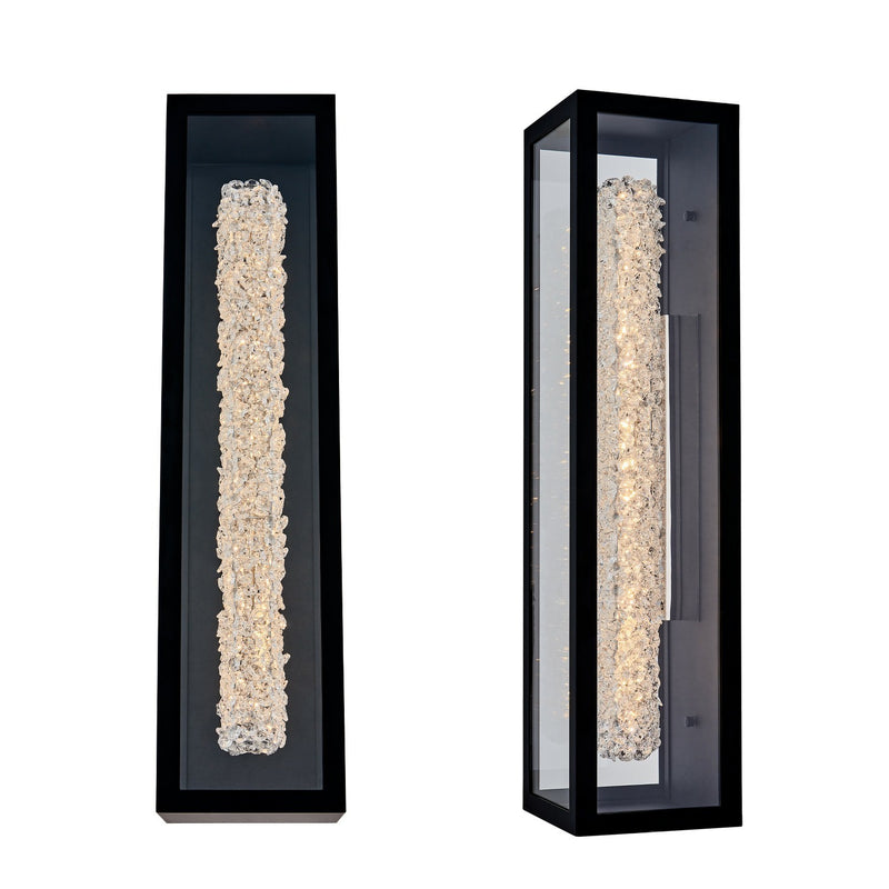 Allegri 095521-052-FR001 LED Outdoor Wall Sconce, Matte Balck