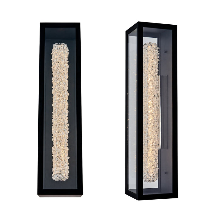 Allegri 095521-052-FR001 LED Outdoor Wall Sconce, Matte Balck