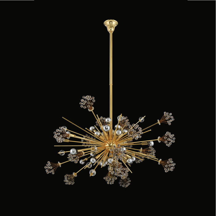 Allegri 11634-018-FR001 30 Light Pendant, Gold