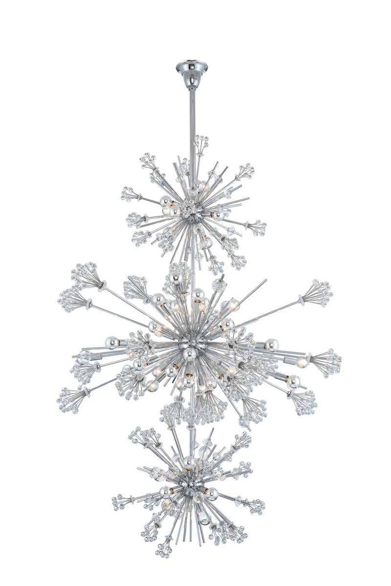 Allegri 11639-010-FR001 50 Light Pendant, Chrome