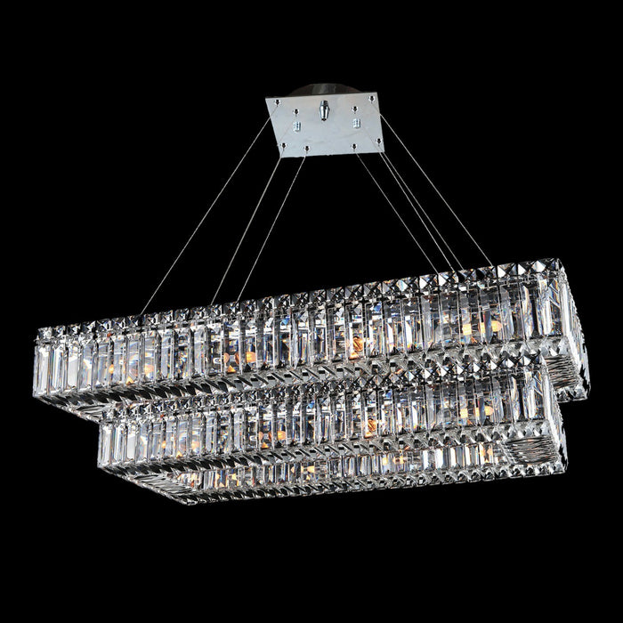 Allegri 11779-010-FR001 20 Light Pendant, Chrome