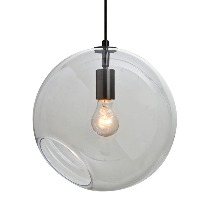 Besa 1JC-MAESTRO12CL-BK One Light Pendant, Black