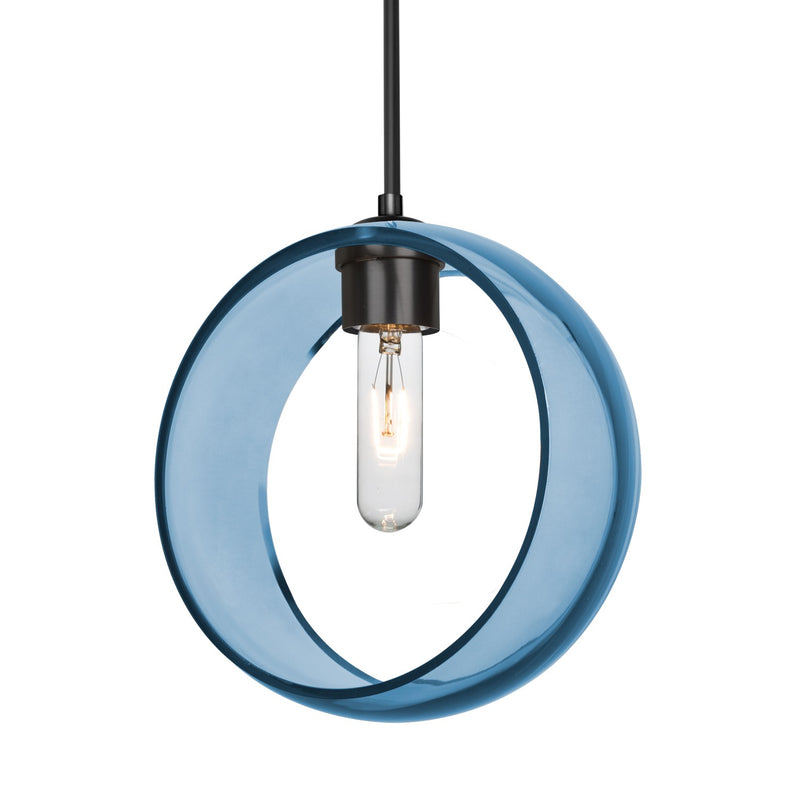 Besa 1JC-MANABL-BK-NI One Light Pendant, Black