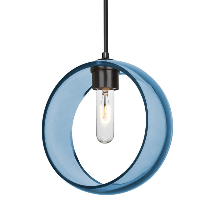 Besa 1JC-MANABL-BK-NI One Light Pendant, Black