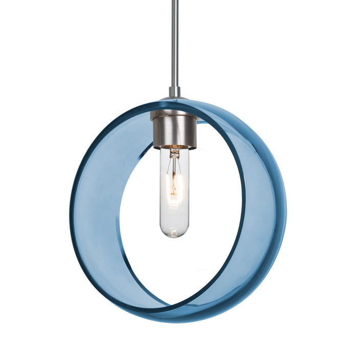 Besa 1JC-MANABL-SN-NI One Light Pendant, Satin Nickel
