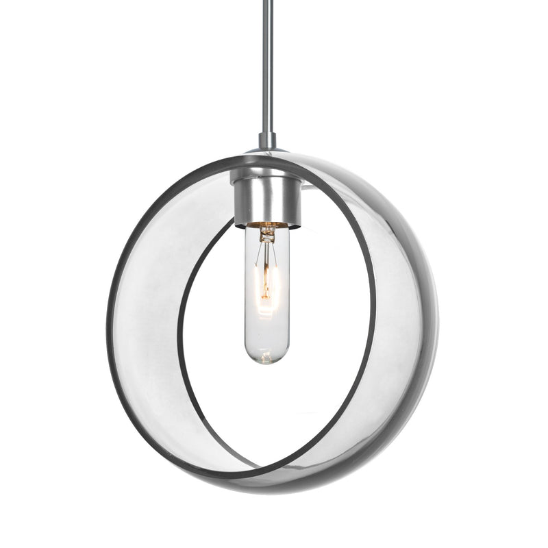 Besa 1JC-MANACL-SN-NI One Light Pendant, Satin Nickel