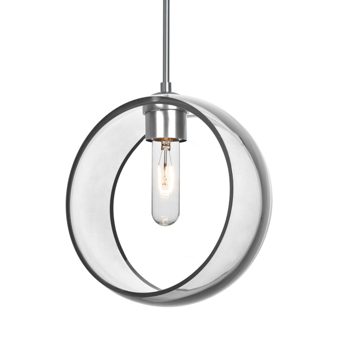 Besa 1JC-MANACL-SN-NI One Light Pendant, Satin Nickel