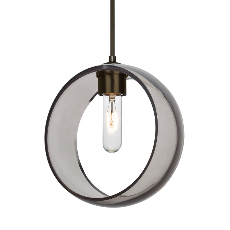 Besa 1JC-MANASM-BR-NI One Light Pendant, Bronze